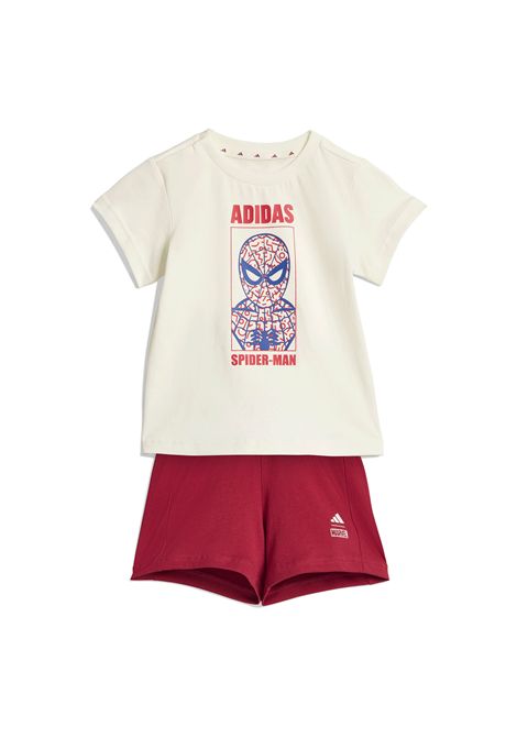 Adidas Marvel Spiderman T-shirt Set Off White Red Infant ADIDAS CORE | Set | JZ3550-